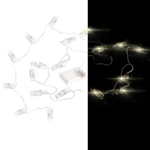 Lampki klamerki na zdjęcia 1,5m 10 LED Lampki klamerki na zdjęcia 1,5m 10 LED