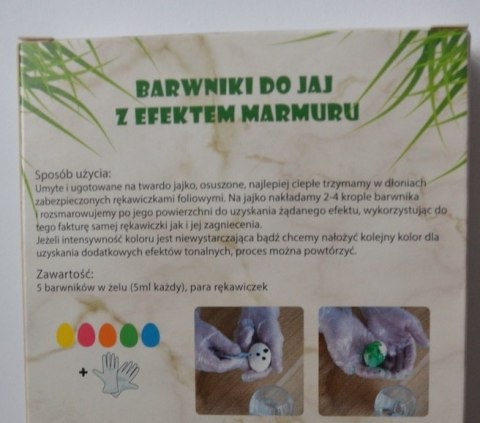 Barwniki do jaj z "efektem marmuru" Barwniki do jaj z "efektem marmuru"