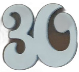 Cyfry drewniane białe ażurowe 5x5cm "30" 10szt. Cyfry drewniane białe ażurowe 5x5cm "30" 10szt.