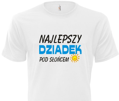 Koszulka biała NAJLEPSZY DZIADEK POD SŁOŃCEM KOB 65 Koszulka biała NAJLEPSZY DZIADEK POD SŁOŃCEM KOB 65