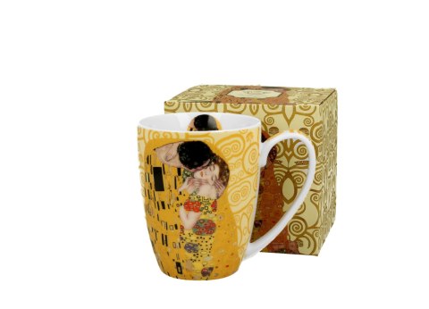 Kubek classic 350ml THE KISS Ecru by Gustav Klimt Kubek classic 350ml THE KISS Ecru by Gustav Klimt