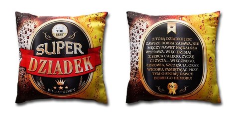 Poduszka Super Dziadek 35x35cm | S48 Poduszka Super Dziadek 35x35cm | S48