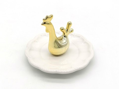 Talerz ceram z kurczakiem 4szt wym. 11,6x9,6cm Talerz ceram z kurczakiem 4szt wym. 11,6x9,6cm