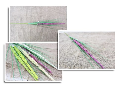 Trawa 10szt pojedyncza dodatkiem drobnych kulek KŁOS (33x2 cm) mix - 68cm CV07352-MIX Trawa 10szt pojedyncza dodatkiem drobnych kulek KŁOS (33x2 cm) mix - 68cm CV07352-MIX