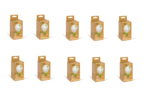 Żarówka 10szt. 3D LED ECO KULKA 4W E-14 Żarówka 10szt. 3D LED ECO KULKA 4W E-14