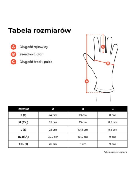 Brązowe skórzane rękawice męskie M Brązowe skórzane rękawice męskie M