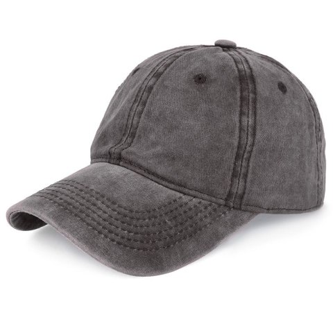 Czapka z daszkiem bejsbolówka Jeans czarna Czapka z daszkiem bejsbolówka Jeans czarna