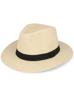 Elegancki wygodny kapelusz męski beżowy