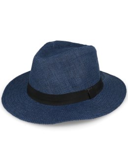 Elegancki wygodny kapelusz męski granatowy