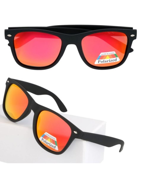 Lustrzane okulary polaryzacyjne wayfarer Lustrzane okulary polaryzacyjne wayfarer