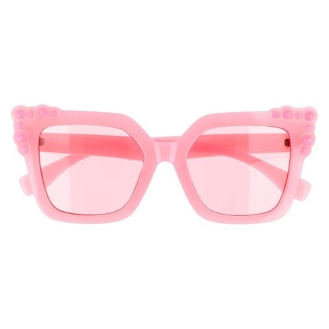 Okulary damskie cat eye oversized różowe Okulary damskie cat eye oversized różowe