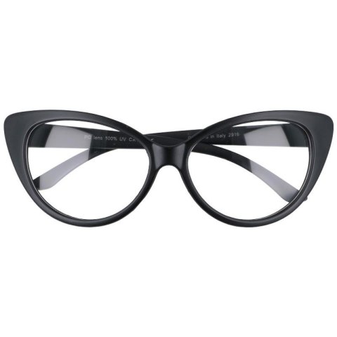 Okulary damskie zerówki kocie oczy Okulary damskie zerówki kocie oczy