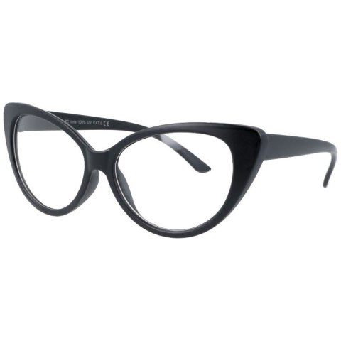 Okulary damskie zerówki kocie oczy Okulary damskie zerówki kocie oczy