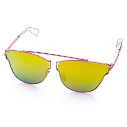 Okulary lustrzane metal flat top