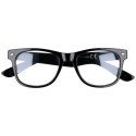 Okulary zerówki wayfarer kujonki czarne