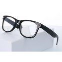 Okulary zerówki wayfarer kujonki czarne