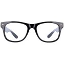 Okulary zerówki wayfarer kujonki czarne