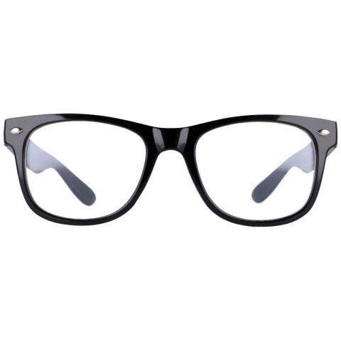Okulary zerówki wayfarer kujonki czarne Okulary zerówki wayfarer kujonki czarne