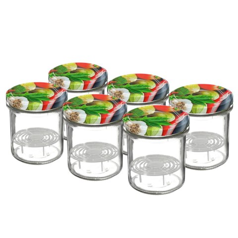 Słoik 346 ml z zakrętką i dociskiem - 6 szt. 132329 Słoik 346 ml z zakrętką i dociskiem - 6 szt. 132329