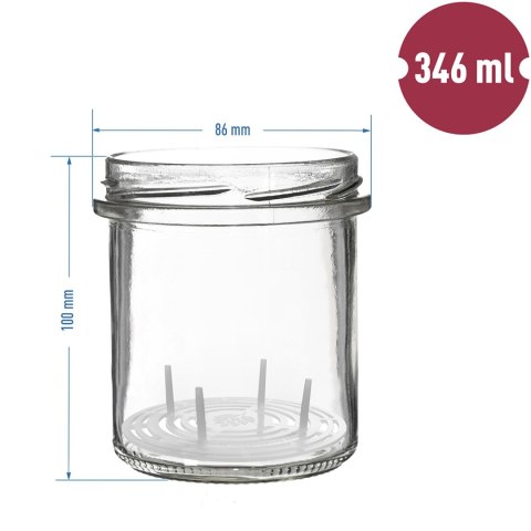 Słoik 346 ml z zakrętką i dociskiem - 6 szt. 132329 Słoik 346 ml z zakrętką i dociskiem - 6 szt. 132329