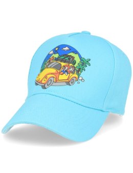 Czapka z daszkiem dziecięca TRAVEL błękitna