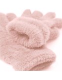 Damskie rękawiczki alpaka baby pink