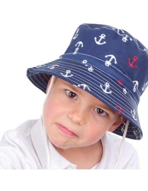 Kapelusik dziecięcy bucket hat KOTWICE Kapelusik dziecięcy bucket hat KOTWICE