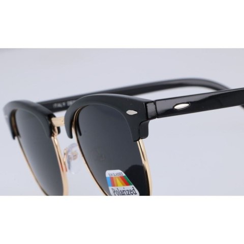 Okulary polaryzacyjne clubmaster czarne Okulary polaryzacyjne clubmaster czarne