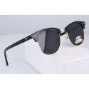 Okulary polaryzacyjne clubmaster czarne