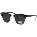 Okulary polaryzacyjne clubmaster czarne