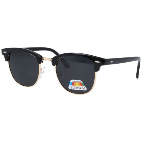 Okulary polaryzacyjne clubmaster czarne Okulary polaryzacyjne clubmaster czarne