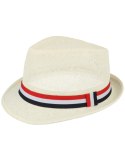 Kapelusz na lato słomkowy trilby TOMMY