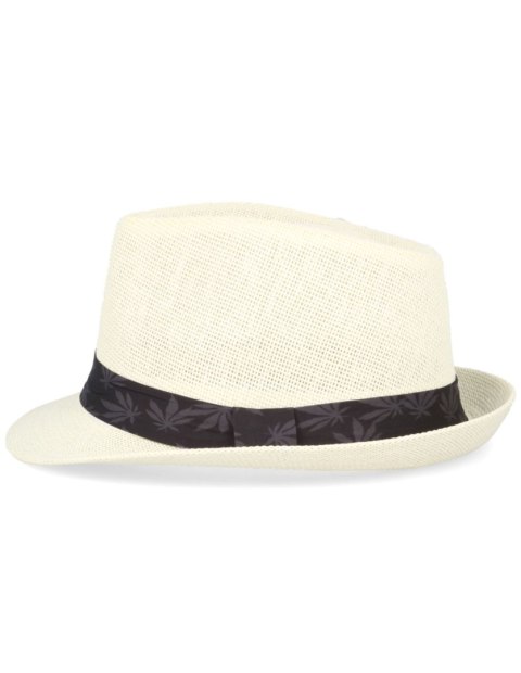Kapelusz na lato słomkowy trilby kotwice Kapelusz na lato słomkowy trilby kotwice