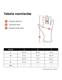 Rękawiczki męskie zimowe dotykowe L