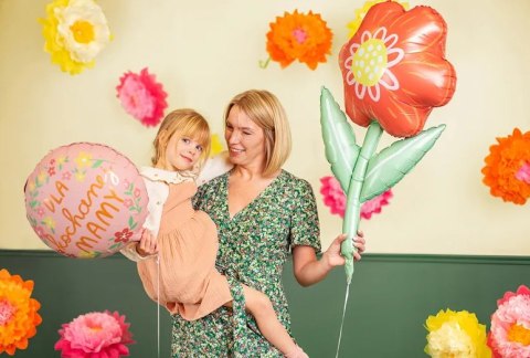 Balon foliowy ''Dla kochanej mamy'' 45cm mix | FB210 Balon foliowy ''Dla kochanej mamy'' 45cm mix | FB210