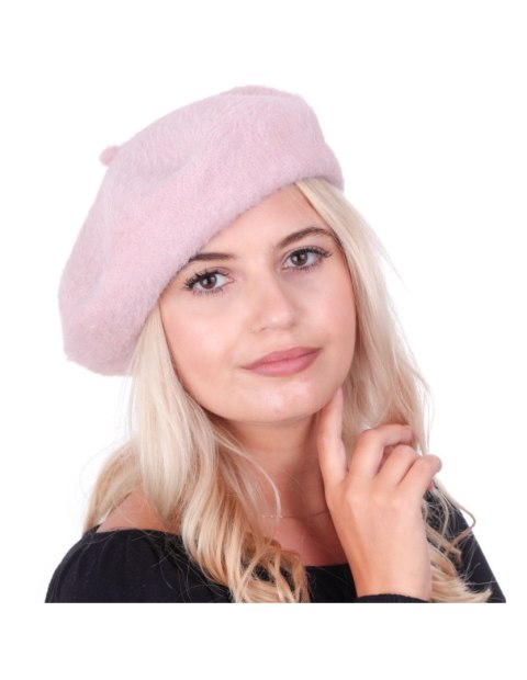 Beret damski alpaka jasny róż Beret damski alpaka jasny róż