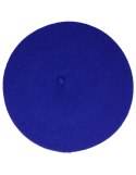 Beret damski w stylu francuskim chabrowy