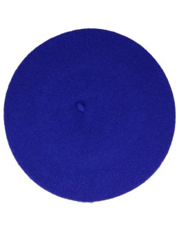 Beret damski w stylu francuskim chabrowy