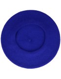 Beret damski w stylu francuskim chabrowy