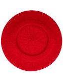 Beret damski w stylu francuskim czerwony