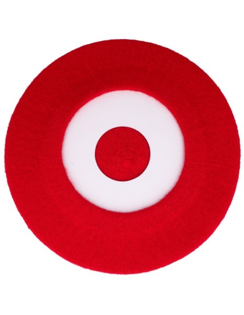Beret damski w stylu francuskim czerwony Beret damski w stylu francuskim czerwony