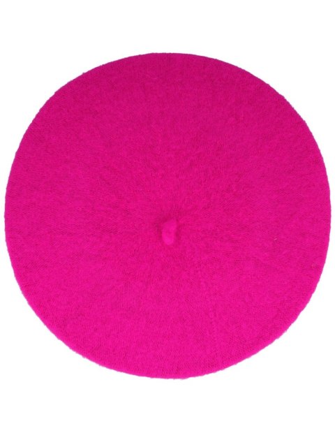 Beret damski w stylu francuskim fuksja Beret damski w stylu francuskim fuksja