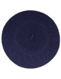 Beret damski w stylu francuskim granatowy