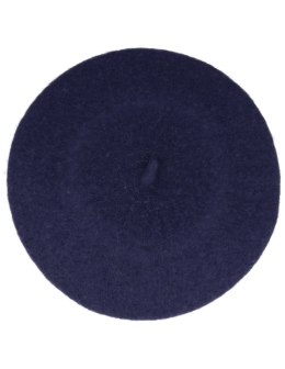 Beret damski w stylu francuskim granatowy