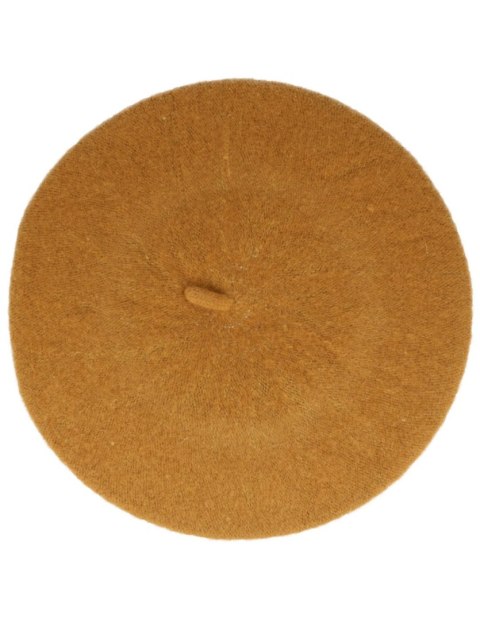 Beret damski w stylu francuskim musztardowy Beret damski w stylu francuskim musztardowy
