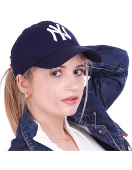 Czapka z daszkiem snapback regulowana granatowa