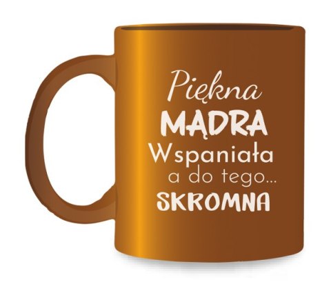 Kubek złoty PIĘKNA MĄDRA WSPANIAŁA KZK04 Kubek złoty PIĘKNA MĄDRA WSPANIAŁA KZK04