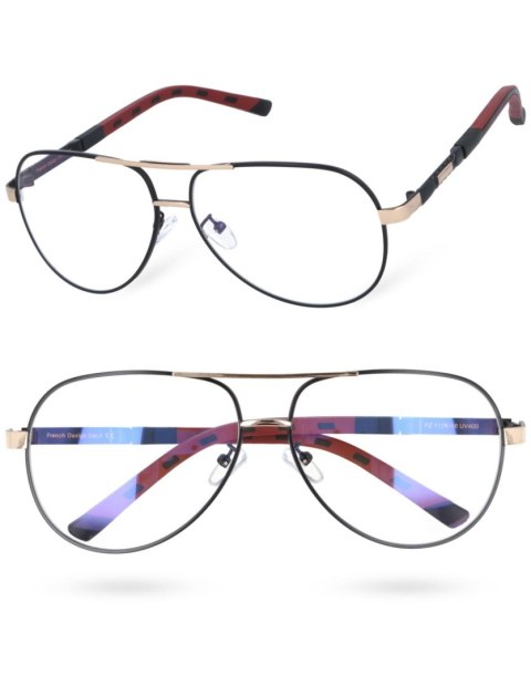 Okulary zerówki męskie do komputera z filtrem Bluelight Okulary zerówki męskie do komputera z filtrem Bluelight