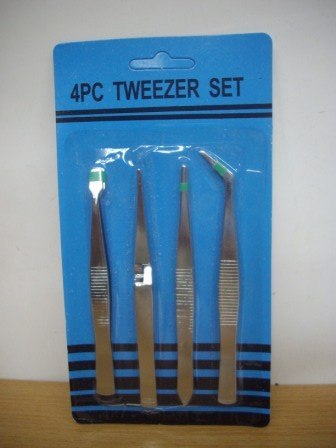 Pincety precyzyjne - zestaw 4szt. - 4176/887040/SIM2687 Pincety precyzyjne - zestaw 4szt. - 4176/887040/SIM2687