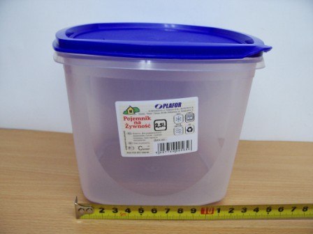 Pojemnik na żywność PLAFOR 2,3l Pojemnik na żywność PLAFOR 2,3l